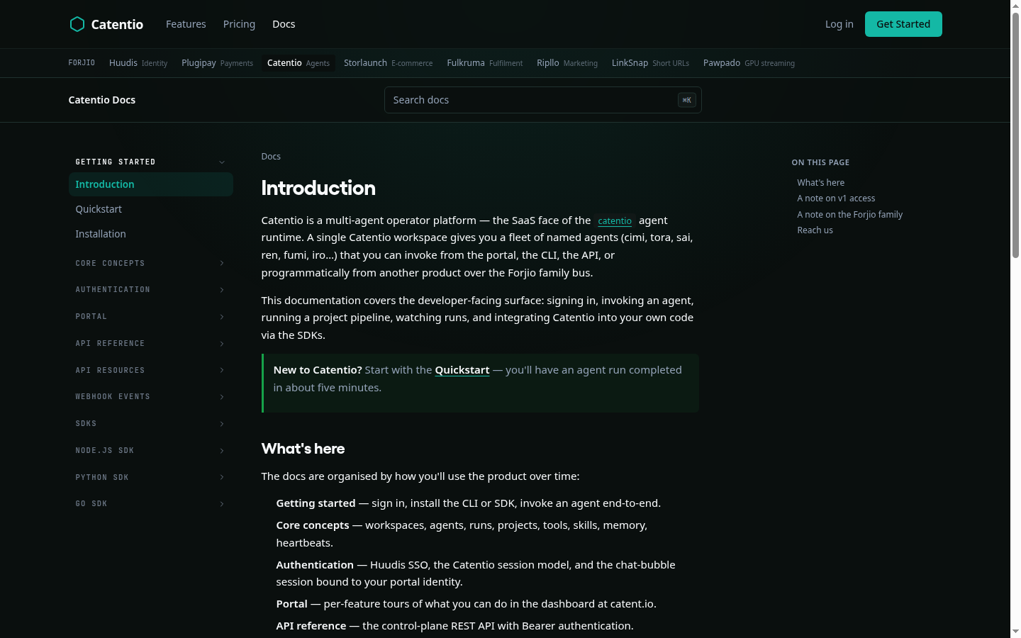 Catentio — Docs