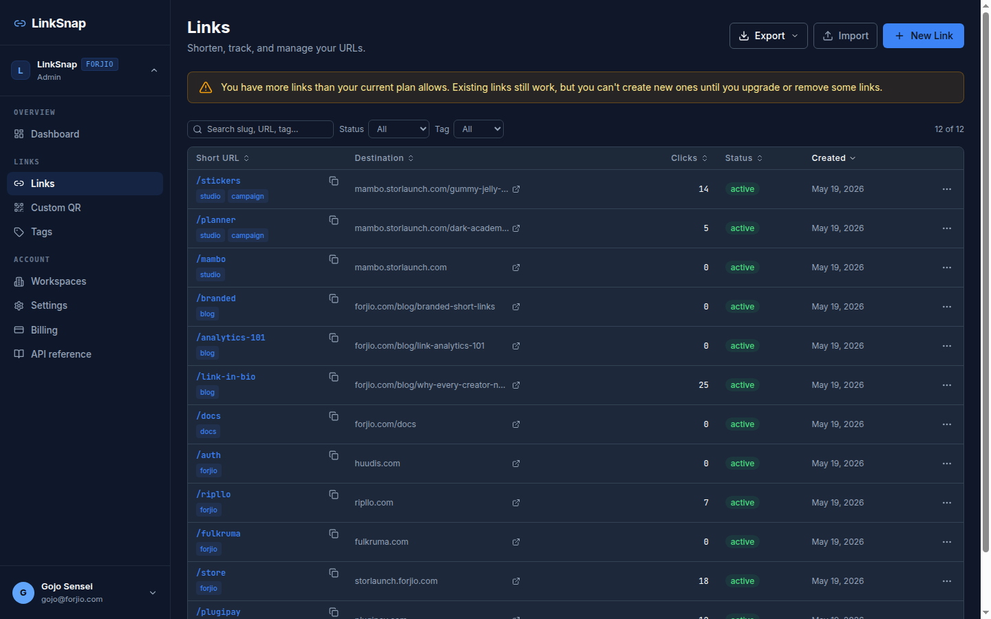 LinkSnap — Links